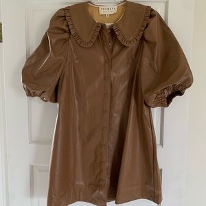 Faux leather dress! Small NWT